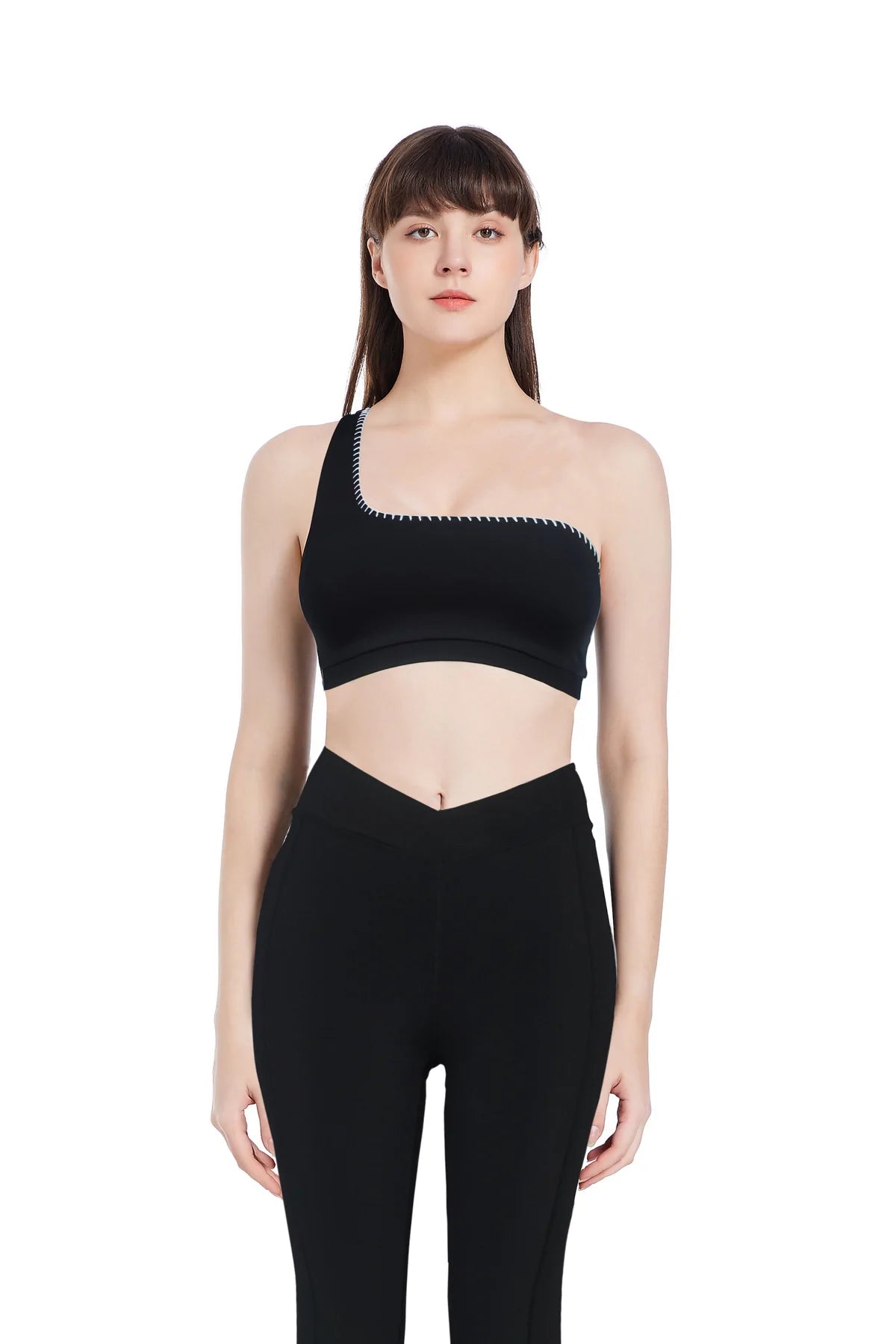 Bo+Tee On The Rink One Shoulder Sports Bra Descuentos