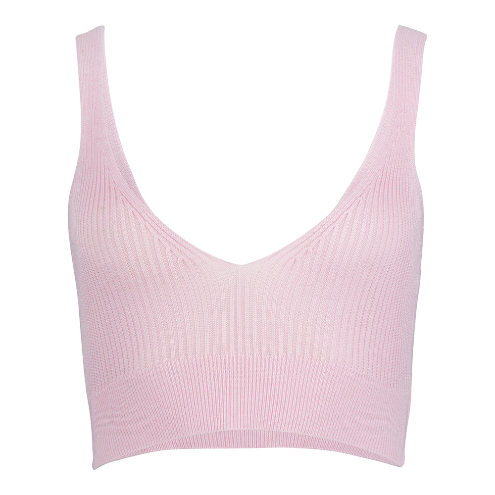 Eco Pink Addy Ribbed Bralette - GUESS